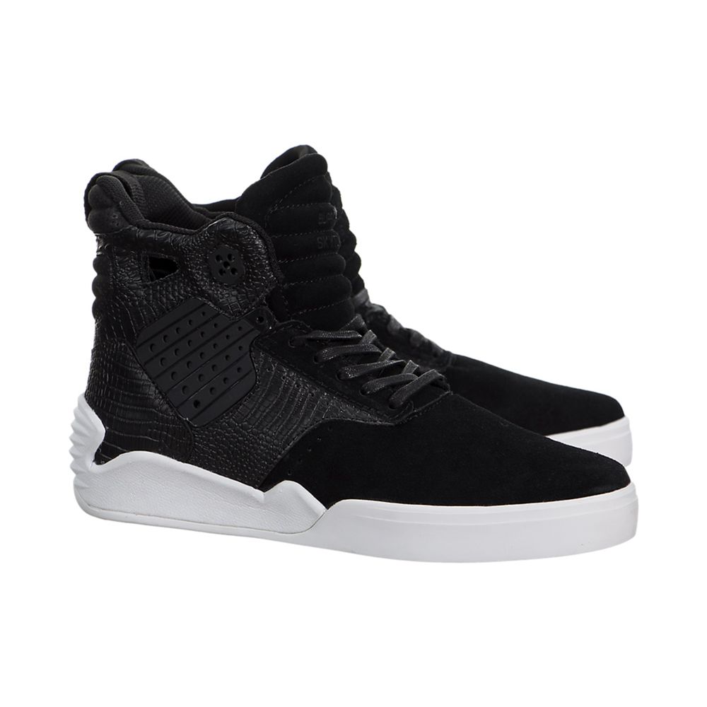 Baskets Montantes Supra SkyTop IV Noir Black/White Homme | DMF-95196585